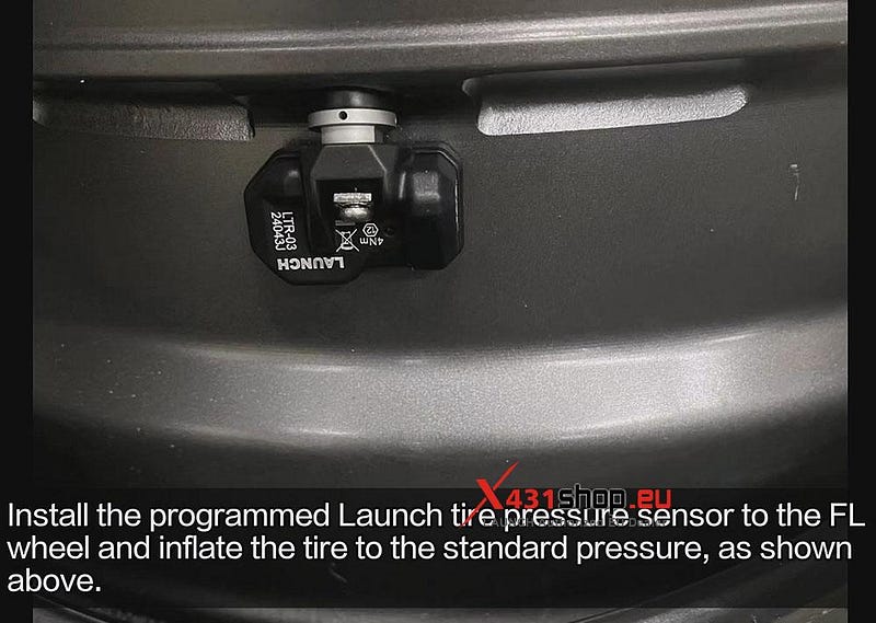 LAUNCH CRT5011 V2_Replace Benz C260L Tire Pressure Sensor