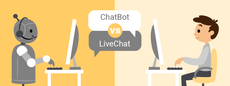 customer service chatbot — chatbot vs live chat
