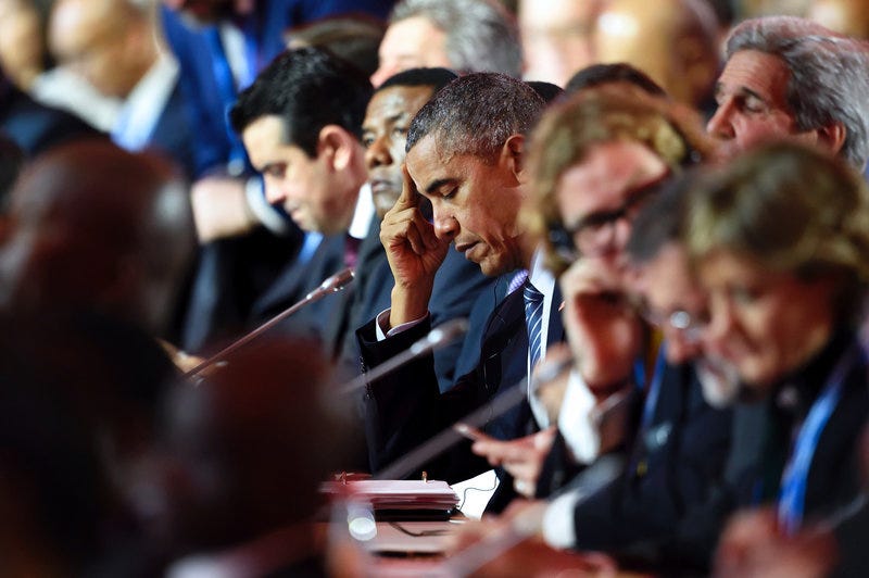 President Obama at the Climate Change Conference.