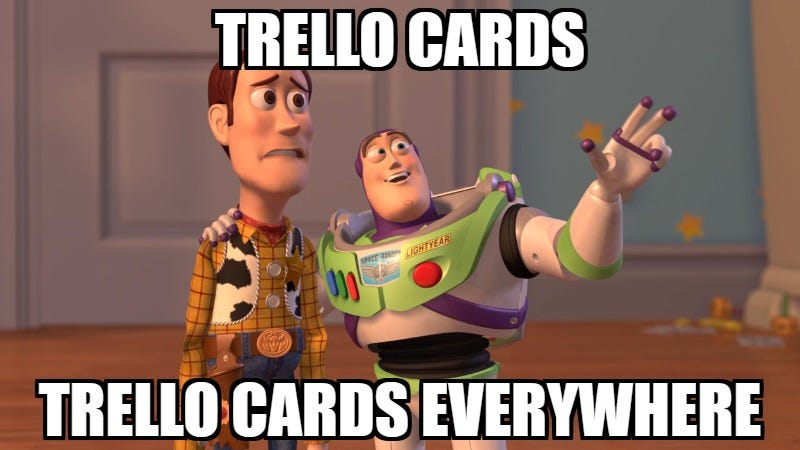 Trello Cards. Image powered by Nimbus Platform