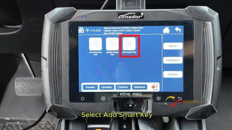 How to Program 2024 Honda CRV Smart Key via Lonsdor K518 Pro
