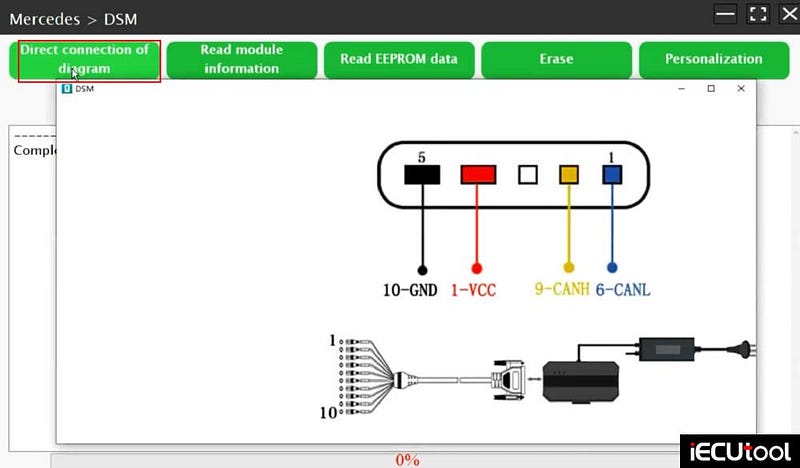 Replace Mercedes DSM FBS4 with Launch X431 ECU Programmer
