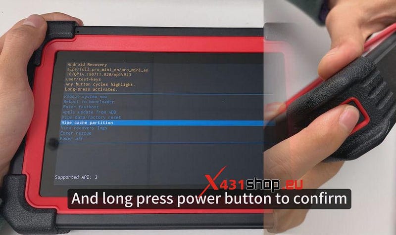 How to do the android recovery of LAUNCH X431 PRO3S+