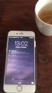 Gif of a lot of notifications on a smartphone