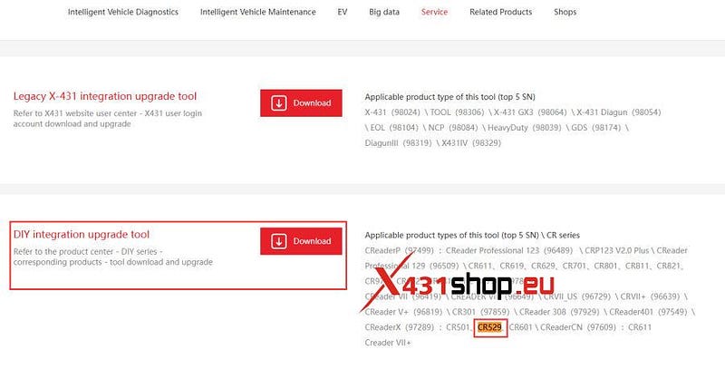 LAUNCH CR529 Reset Firmware and Upgrade Software