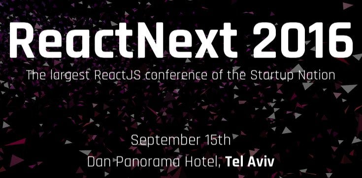 .@ReactNext – the largest Israeli #ReactJS conf – has an open call for papers, don't miss it