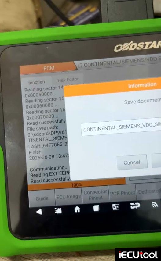 Renault Siemens SIM32 IMMO OFF by OBDSTAR G3