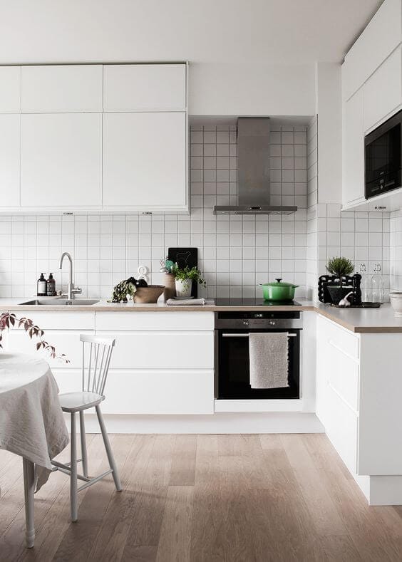 Simple modern Nordic kitchen