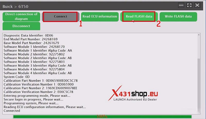 LAUNCH X431 ECU Tool Clone Bosch 6T50 TCU