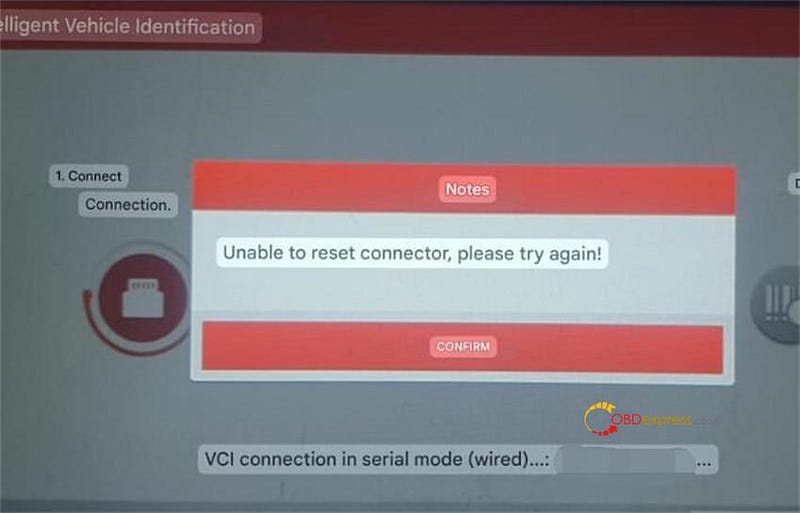 LAUNCH X431 PROS Elite Unable to Reset Connector Solution