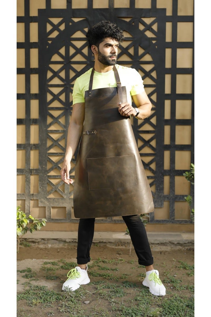 Leather Barber Apron