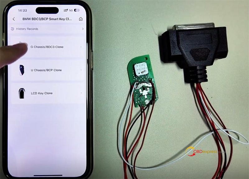 KEYDIY KD-X4 Copy BMW BDC3 Encrypted Mexico Key