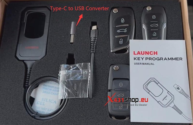How to connect LAUNCH CRP919EBT and X431 Key Programmer