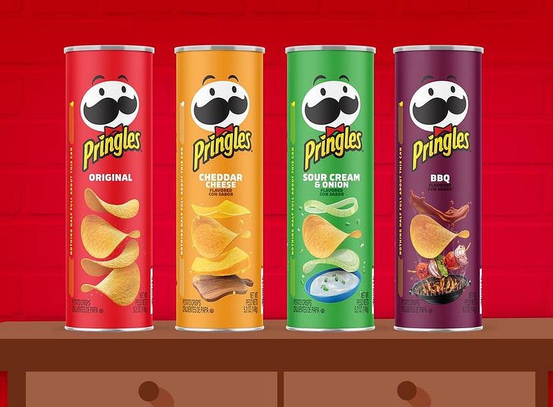 Pringles can redesigns