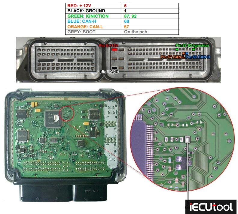 Foxflash Read and Write Citroen SID806 on Bench
