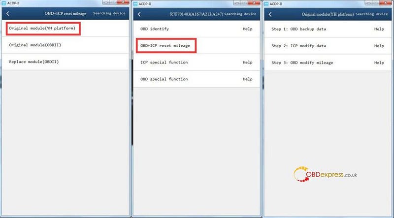 How to Reset MB HU6 (IC77) ODO Module Mileage by Yanhua ACDP2