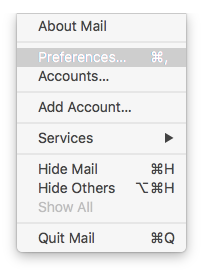 default mail program for mac