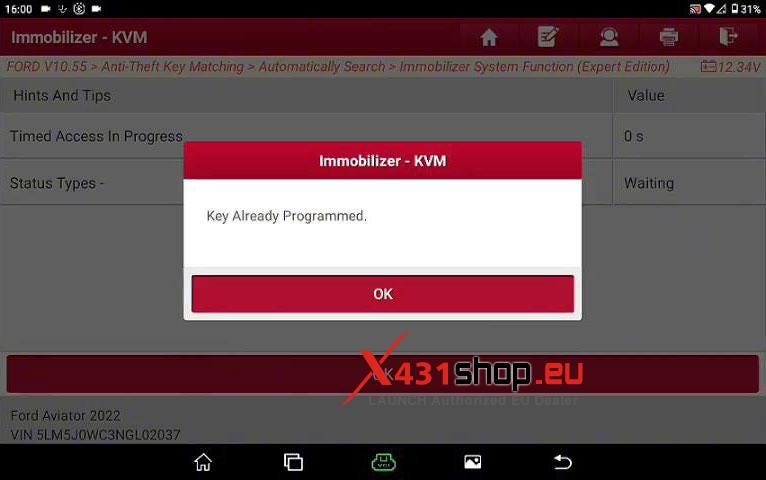 LAUNCH X431 IMMO PLUS Program 2020 Ford Bronco ID49 Key