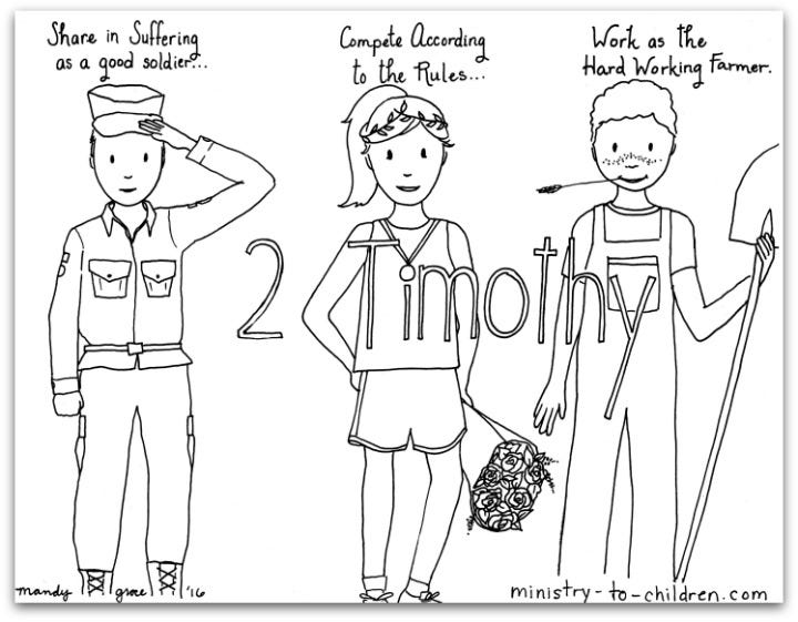Printable 2 Timothy Bible Book Coloring Page