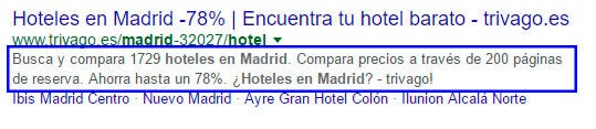 Mejorar meta descripcion