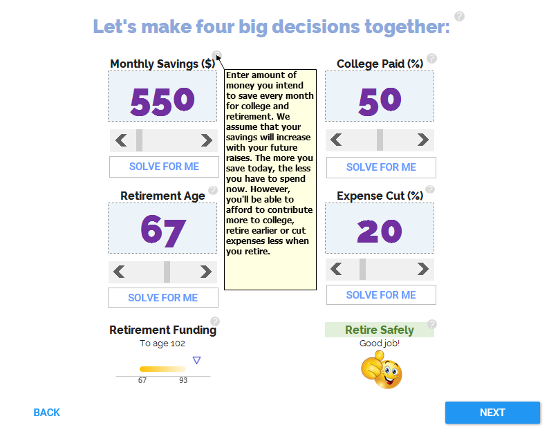 Future Planning Dashboard