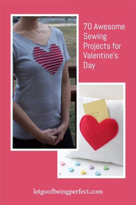 Do you need some sewing projects for Valentine's Day? Well, here is an awesome list of 70+ different things you can sew. I couldn't help myself, and I needed to write a massive list of sewing patterns and ideas.