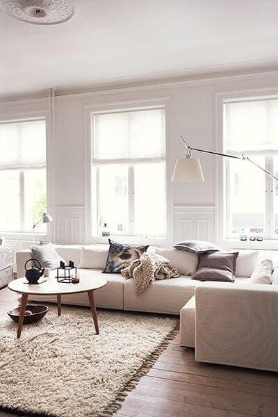 Scandinavian neutral living room