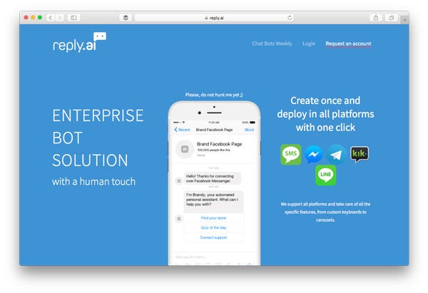Chatbot Builder Reply.ai