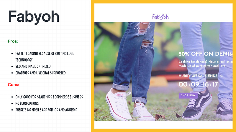 Fabyoh- Mern stack eCommerce script