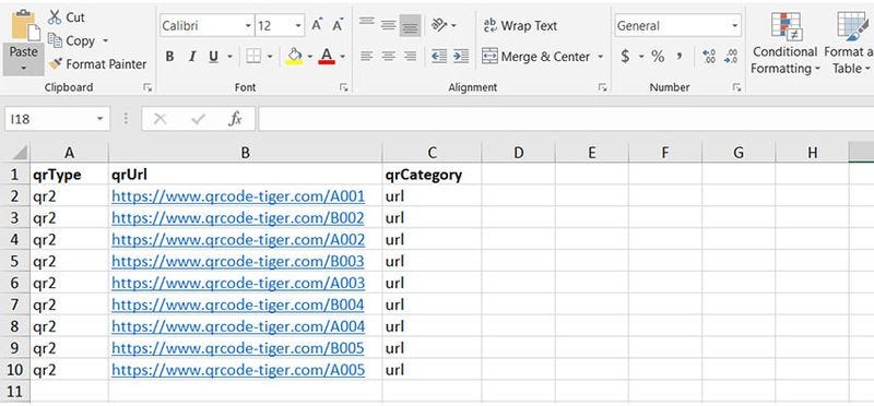 Enter the necessary data in the Microsoft Excel spreadsheet.