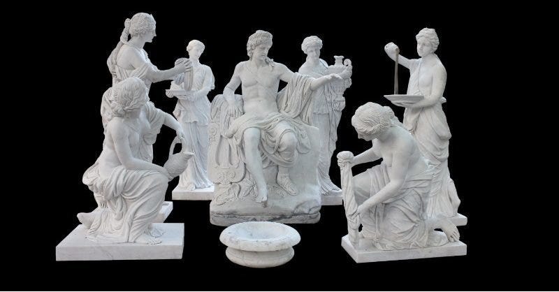 White marble statue archives