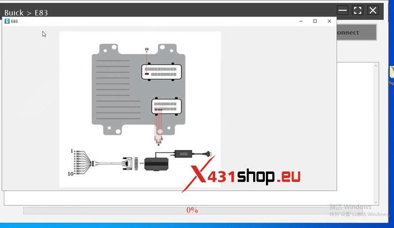 X431 X-PROG3 PC アダプターを起動 Buick E83 エンジンのクローンを作成