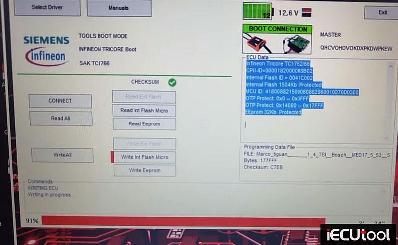 Foxflash Read and Write Citroen SID806 on Bench
