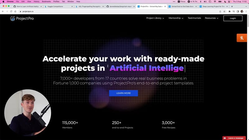 ProjectPro data science projects platform
