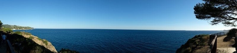 Panoramic view enroute Castell de Sant Joan