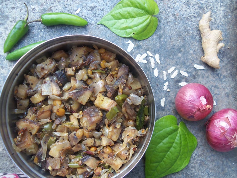 Raw Banana Stir Fry