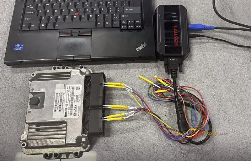 LAUNCH-X431 ECU Programmer Clone Geely Bosch MED17.8.10 on Bench