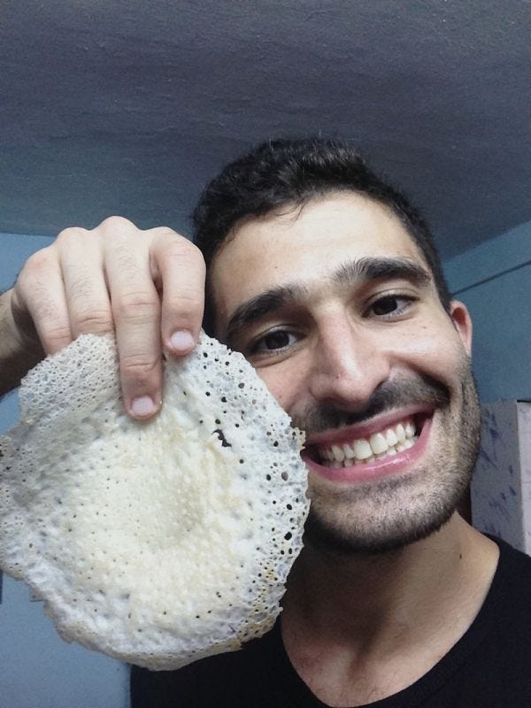 A freshly made palappam