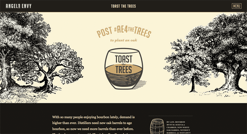 vintage modern web design elements