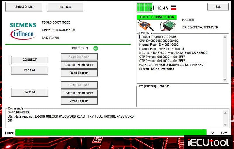 Foxflash Read and Write VW T5 TRANSPORTER EDC17CP20 in Boot