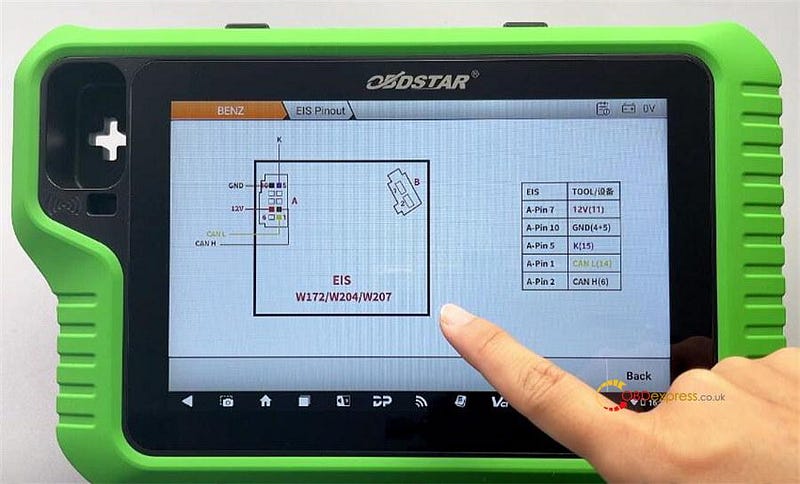 OBDSTAR X300 Classic G3 Program Benz 2011 W207 EIS AKL on Bench