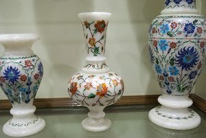 Marble vases