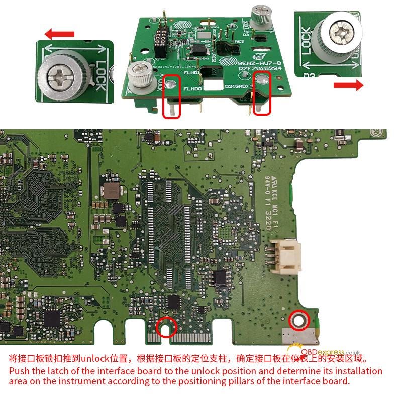 Yanhua Module 39 Installation Guide for Benz HU7 Instrument