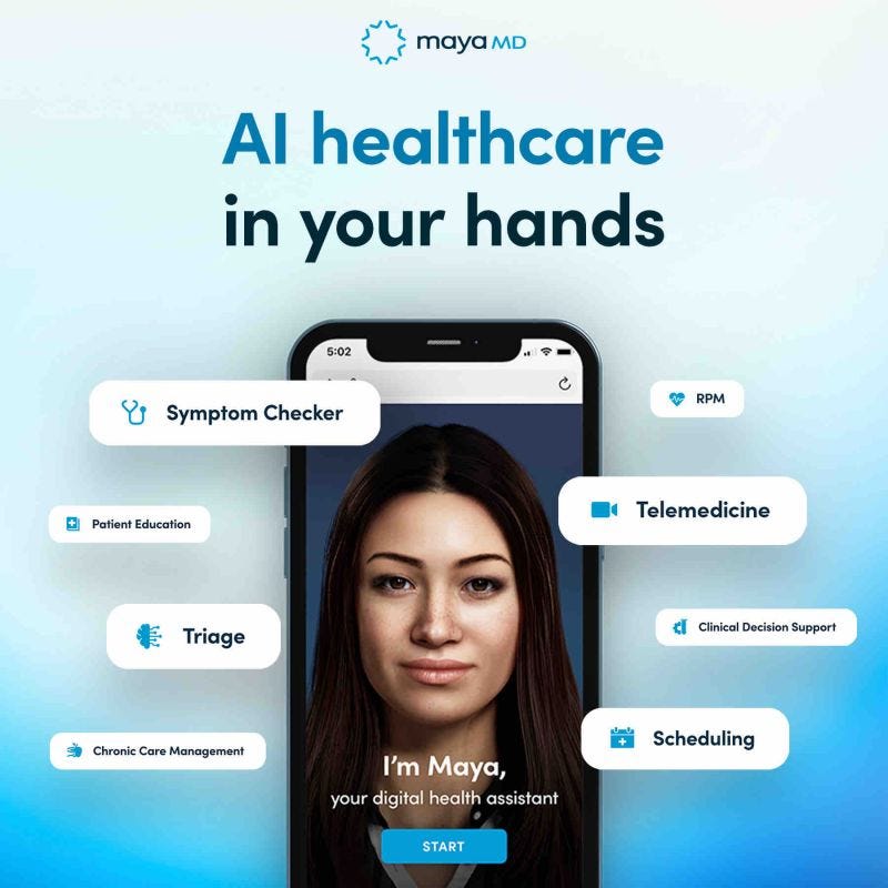 The World of Digital Humans: MayaMD Patient Engagement Solution (Source: MayaMD)