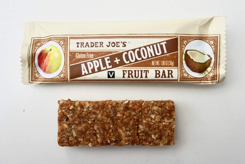 Paleo Snacks at Trader Joe's Apple+Coconut Fruit Bar