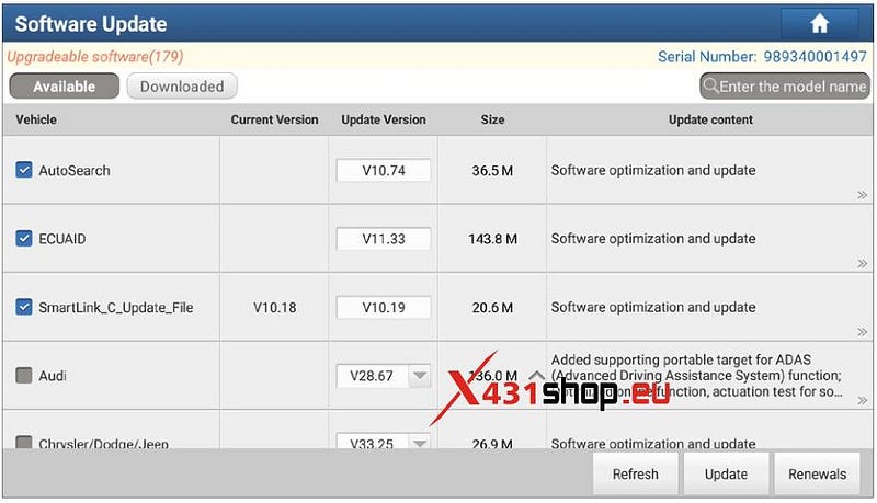 Update Launch X431 GIII X-PROG 3 Software