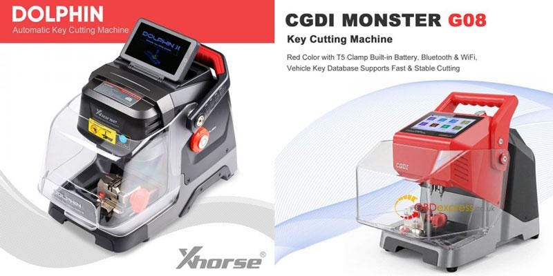 Xhorse Dolphin II vs CGDI Monster G08