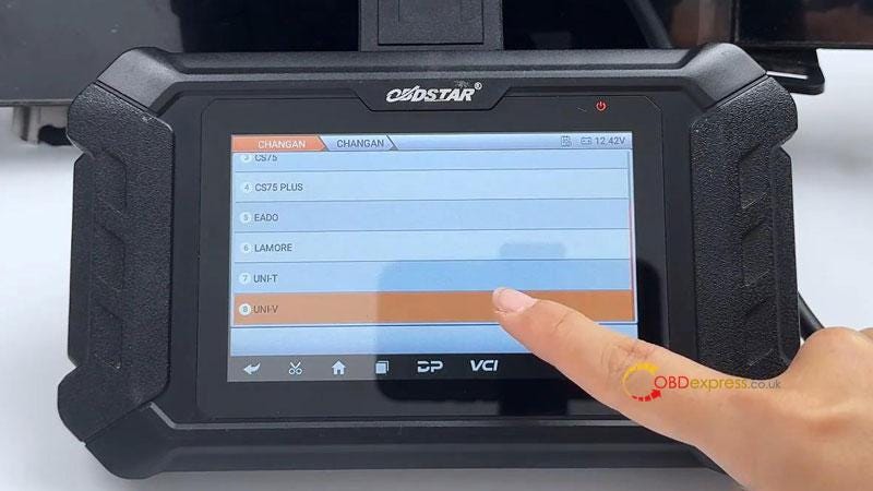 OBDSTAR ODO Master Calibrate CHANGAN UNI-V Cluster Mileage