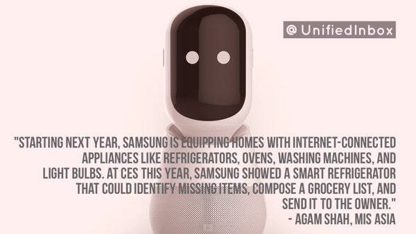Next in #smarthome intelligent agents? Image/face recognition. Meet #Samsung's #Otto - ! #IoT