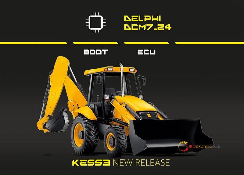 Alientech Kess3 ブート モードで JCB Delphi DCM7.24 ECU を更新